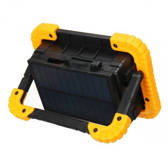 80W LED Solar Flood Light Portable Rechargeable Outdoor Garden Work Spot Lamp