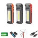 5W+3W+3W USB Rechargeable Portable COB LED Work Camping Light Magnetic Dimming Flashlight 5W+3W+3W USB Rechargeable Portable COB LED Work Camping Light Magnetic Dimming Flashlight