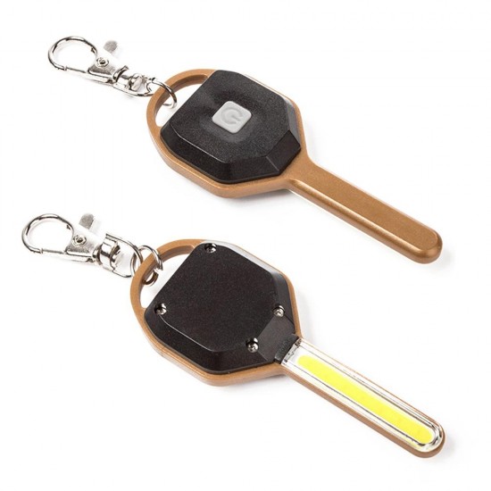 Mini COB LED Key Chain Flashlight Portable Keyring Light Torch Pocket Emergency Camping Lamp