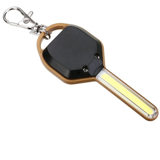 Mini COB LED Key Chain Flashlight Portable Keyring Light Torch Pocket Emergency Camping Lamp