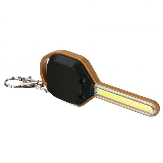 Mini COB LED Key Chain Flashlight Portable Keyring Light Torch Pocket Emergency Camping Lamp