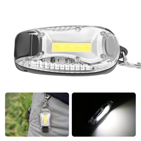 Mini Portable COB LED Keychain Camping Work Light Battery Powered Tent Emergency Lamp Flashlight