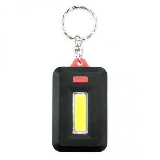 Mini Portable COB LED Work Light Inspection Battery Powered Key Chain Tent Pocket Lamp