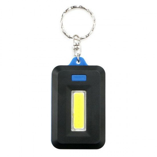 Mini Portable COB LED Work Light Inspection Battery Powered Key Chain Tent Pocket Lamp