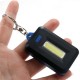 Mini Portable COB LED Work Light Inspection Battery Powered Key Chain Tent Pocket Lamp