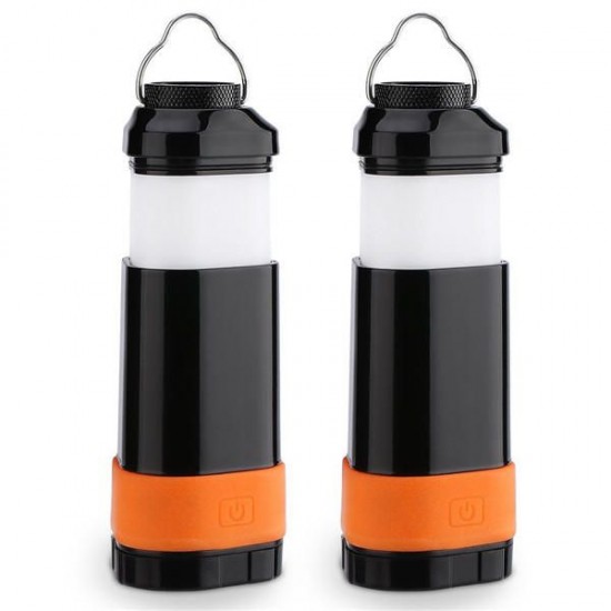 Portable Collapsible LED Lantern Flashlight Batteries Powered Camping Light with 3 Modes