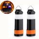 Portable Collapsible LED Lantern Flashlight Batteries Powered Camping Light with 3 Modes