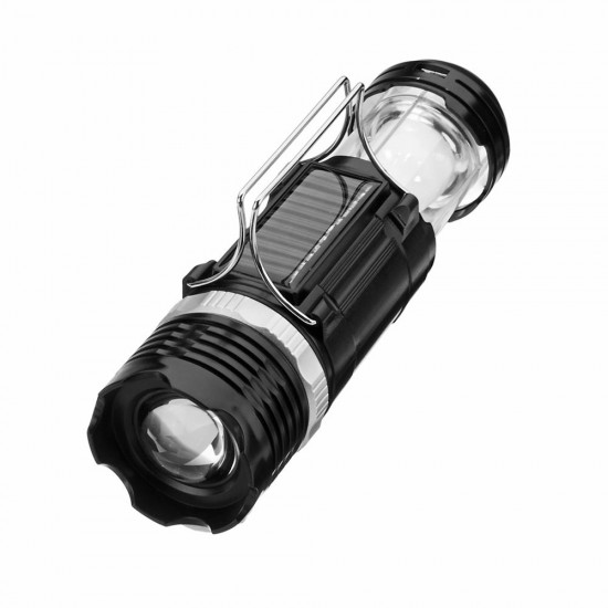 Portable Outdoor Solar 10 LED Camping Hiking Light Lantern USB Rechargeable Tent Lamp Power Bank