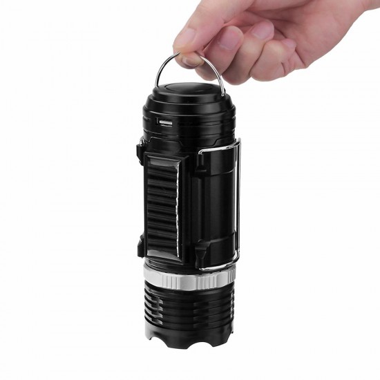 Portable Outdoor Solar 10 LED Camping Hiking Light Lantern USB Rechargeable Tent Lamp Power Bank