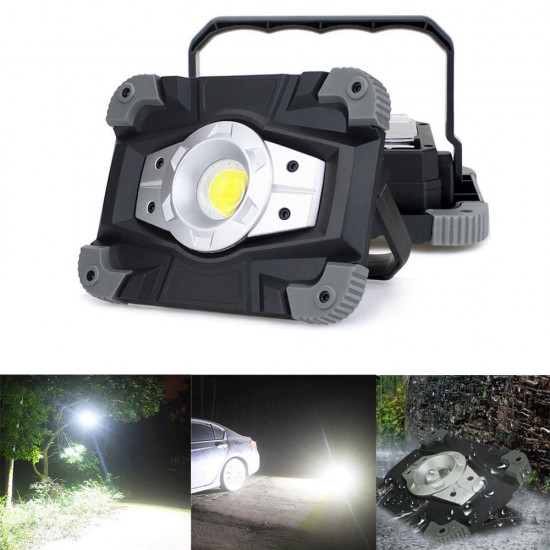 Portable USB COB LED Camping Lantern Lamp Work Camping Light Flashlight Waterproof Spotlight