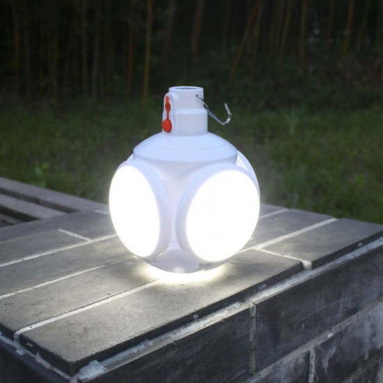 Solar Power LED Flying Saucer Bulb Adjustable Lamp Blade Outdoor Emergency Camping Light Solar Power LED Flying Saucer Bulb Adjustable Lamp Blade Outdoor Emergency Camping Light