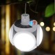 Solar Power LED Flying Saucer Bulb Adjustable Lamp Blade Outdoor Emergency Camping Light Solar Power LED Flying Saucer Bulb Adjustable Lamp Blade Outdoor Emergency Camping Light