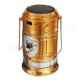 Solar Powered Rechargeable Rotating Flashlight Collapsible Outdoor LED Camping Lantern AC110-220V