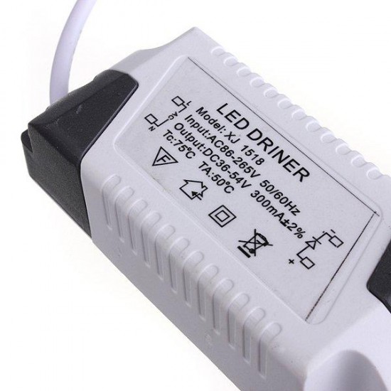 15W LED Driver Transformer Power Supply For Bulbs AC86-265V