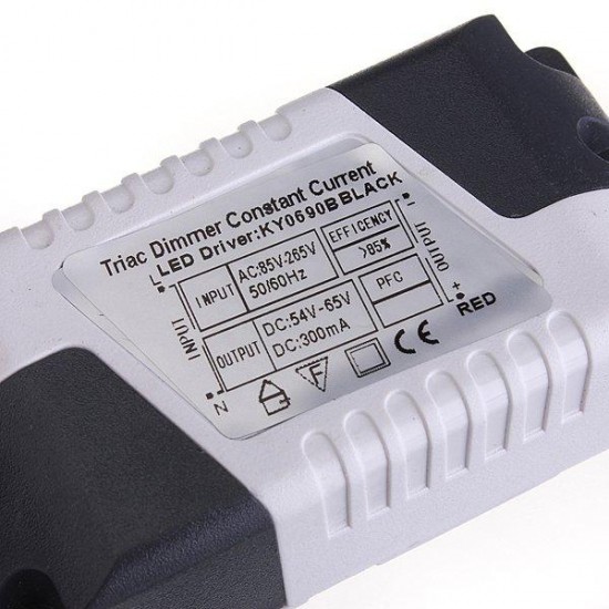 18W LED Dimmable Driver Transformer Power Supply For Bulbs AC85-265V