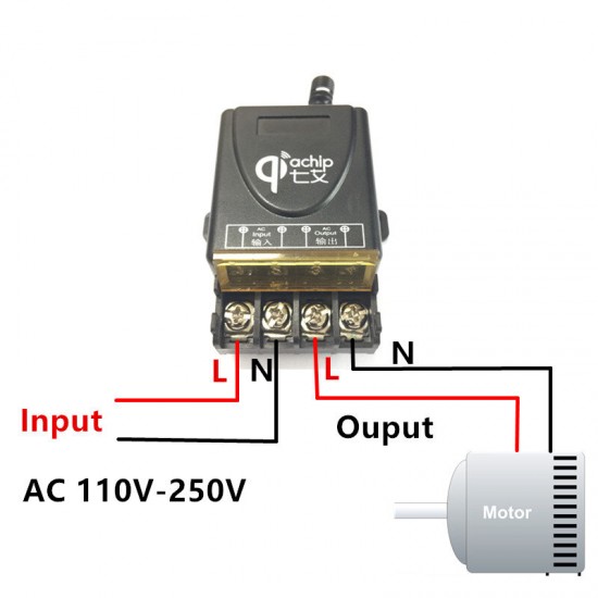433Mhz Universal Wireless RF Remote Control Switch AC 220V 1CH 30A Relay Receiver for Electric Gate Garage Door 433Mhz Universal Wireless RF Remote Control Switch AC 220V 1CH 30A Relay Receiver for Electric Gate Garage Door