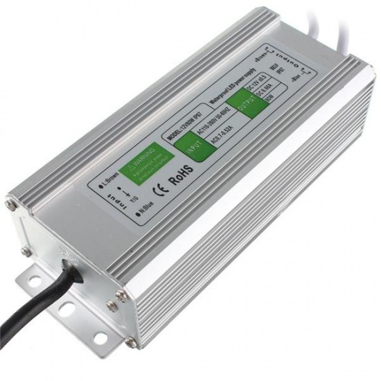 80W Waterproof IP67 LED Driver Transformer Power Supply AC110V-260V to DC12V 80W Waterproof IP67 LED Driver Transformer Power Supply AC110V-260V to DC12V