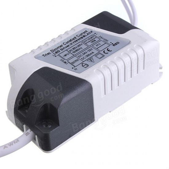 9W LED Dimmable Driver Transformer Power Supply For Bulbs AC85-265V