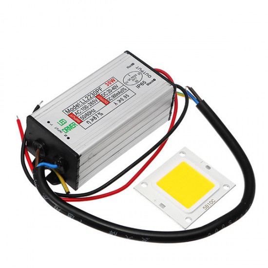 AC100-265V To DC20-40V 30W Waterproof Driver Power Supply With LED SMD Chip