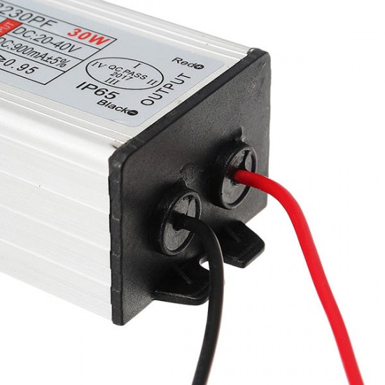 AC100-265V To DC20-40V 30W Waterproof Driver Power Supply With LED SMD Chip