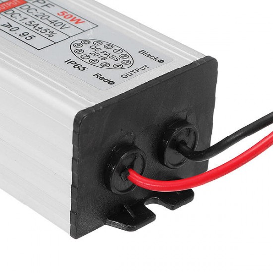 AC100-265V To DC20-40V 50W Waterproof LED Driver Power Supply With SMD Chip AC100-265V To DC20-40V 50W Waterproof LED Driver Power Supply With SMD Chip