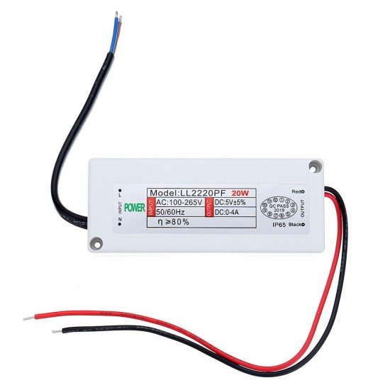 AC100-265V To DC5V 4A 20W Non-Waterproof Constant Current Power Supply LED Driver