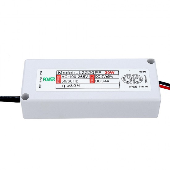 AC100-265V To DC5V 4A 20W Non-Waterproof Constant Current Power Supply LED Driver