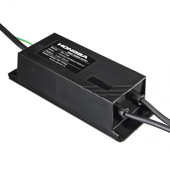AC110V 7.5KV 30mA Black Waterproof Neon Electronic Transformer Power Supply for LED Lighting