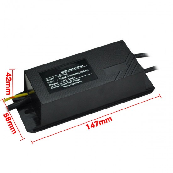 AC110V 7.5KV 30mA Black Waterproof Neon Electronic Transformer Power Supply for LED Lighting AC110V 7.5KV 30mA Black Waterproof Neon Electronic Transformer Power Supply for LED Lighting