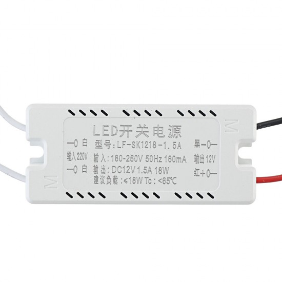 AC185-260V To DC12V 12W 18W 24W 36W 48W Power Supply Lighting Transformer LED Driver For LED Lights