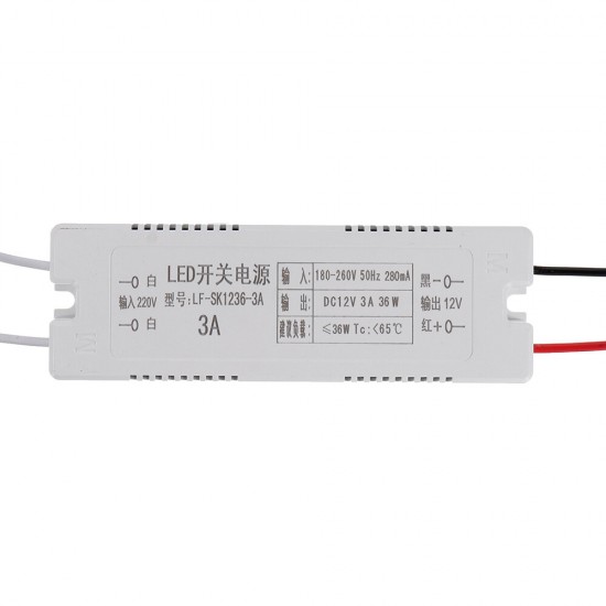 AC185-260V To DC12V 12W 18W 24W 36W 48W Power Supply Lighting Transformer LED Driver For LED Lights