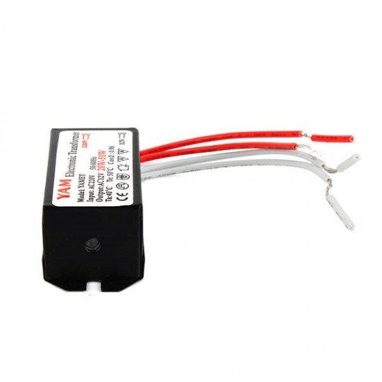 AC220V To AC12V 20W-50W G4 Halogen Lamp Power Supply LED Driver Electronic Transformer