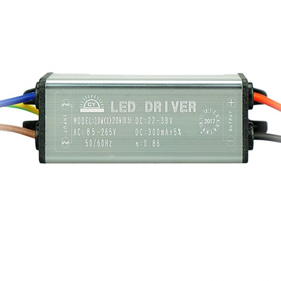 AC85-265V To DC22-38V 10W 20W 30W 50W IP65 No Flicker Convert LED Driver for Flood Light