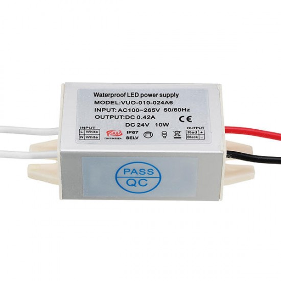 DC12V DC24V 10W Waterproof Aluminum Mini Power Supply LED Driver Transformer