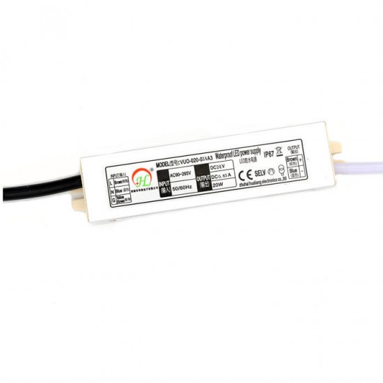 DC12V DC24V 20W Waterproof Power Supply Lighting Transformer LED Driver for Outdoor Use DC12V DC24V 20W Waterproof Power Supply Lighting Transformer LED Driver for Outdoor Use