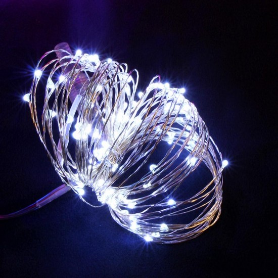 Waterproof 10M 100LED Colorful Warm White Pure White Fairy String Light for Outdoor Christmas DC3.3V