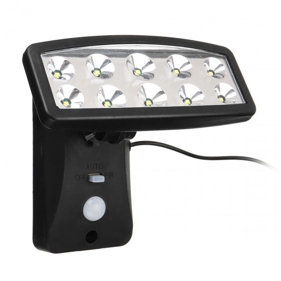 10 LED Solar Power PIR Motion Sensor Wall Light Outdoor Garden 3 Mode Flood Light 10 LED Solar Power PIR Motion Sensor Wall Light Outdoor Garden 3 Mode Flood Light
