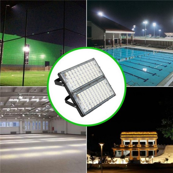 100W 100 LED Flood Light IP65 Waterproof Outdoor Super Bright Security Light AC185-265V