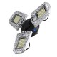 100W 24000LM LED Garage Light E26/27 Ceiling Flood Lamp Light Sensor Deformable Light