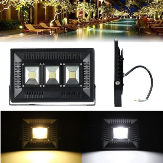 100W LED Thin Waterproof Flood Light Outdooors Garden Yard Lamp AC220V