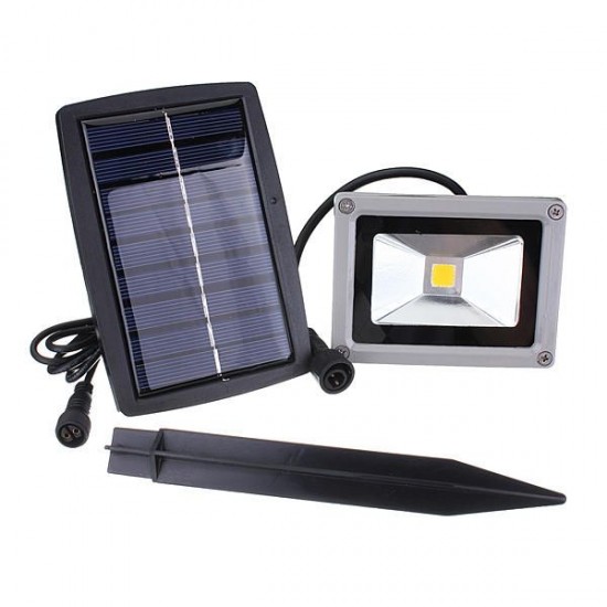 10W Solar Power LED Flood Light Waterproof Outdooors Landscape Spot Lightt