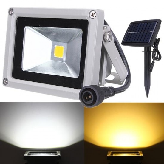 10W Solar Power LED Flood Light Waterproof Outdooors Landscape Spot Lightt