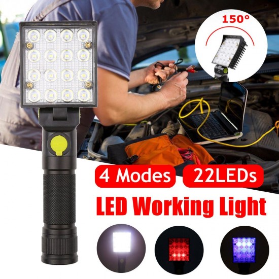 15W LED Magnetic Work Light 4 mode Foldable Rechargeable Car Garage Flashlight Torch Lamp 15W LED Magnetic Work Light 4 mode Foldable Rechargeable Car Garage Flashlight Torch Lamp