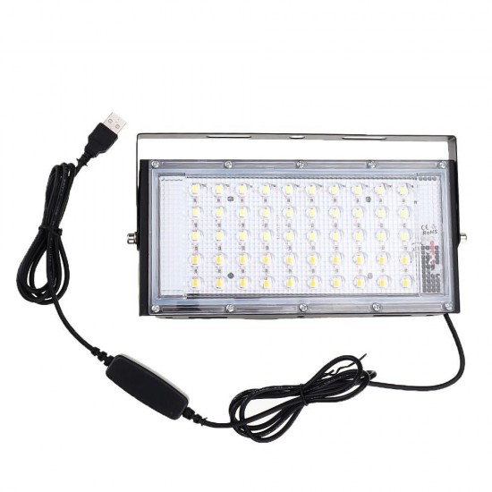 15W USB 50 LED Flood Light DC5V Dimmable Two Color Temperature Waterproof IP65 For Outdoor Camping Travel Emergency 15W USB 50 LED Flood Light DC5V Dimmable Two Color Temperature Waterproof IP65 For Outdoor Camping Travel Emergency
