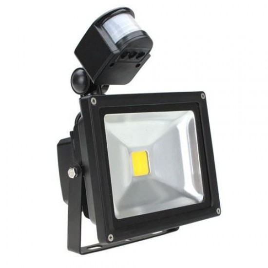 20W White 1550LM PIR Sensor Detector Security LED Flood Light 85-265V