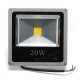 20W White/Warm White LED Flood Light Gray Black Shell AC 85-265V