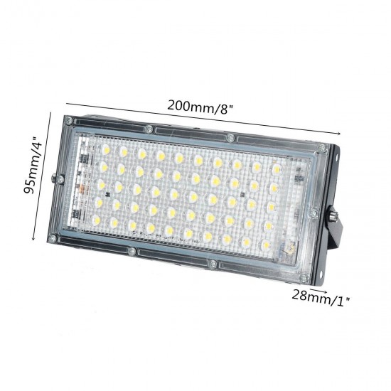 3000K 6500K LED Flood Light Outdoor 50W Waterproof Spotlight Garden Lamp Decor