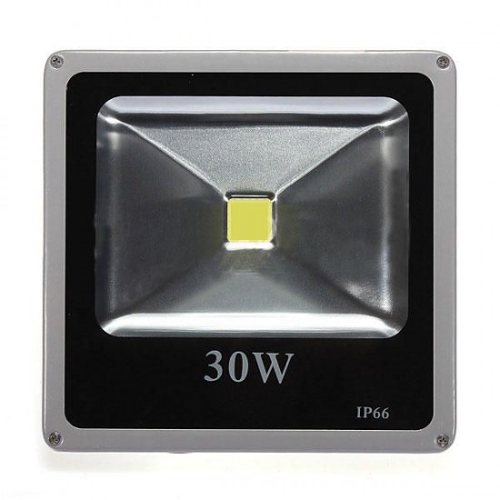 30W Gray Thin IP65 Waterproof Aluminum Flood Light 85-265V