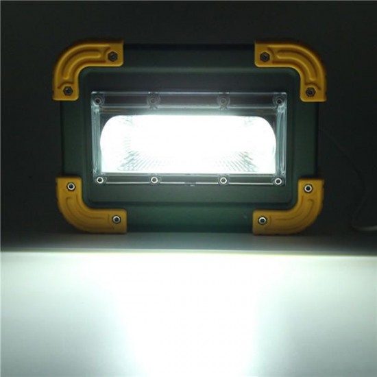 30W Portable USB Rechargeable COB LED Camping Light Outdoor Work Spot Light for Fishing Hiking