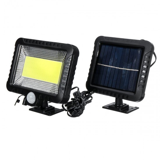 30W Solar Power COB 100LED PIR Sensor Motion Flood Lamp Waterproof IP65 Outdoor Street Garden Yard Camping Light Spotlight